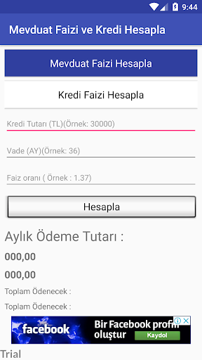 Mevduat-Kredi Hesapla